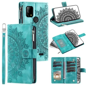 Funda Datura con Cremallera de Cuero con Cremallera de Cuero Vodafone Smart T23 Ranuras para Tarjetas Abatible Bolsillo - Imagen 1 de 67