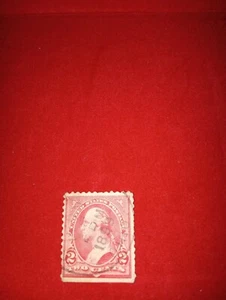 Very Rare Antique 1899 George Washington 2 Cent Used Red Stamp Ungraded - Picture 1 of 9