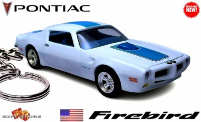 🎁 🆕 LLAVERO RARO BLANCO 70~71~72~73 PONTIAC TRANS AM FIREBIRD 💕GRAN REGALO💕🎁 Foto 1 de 4