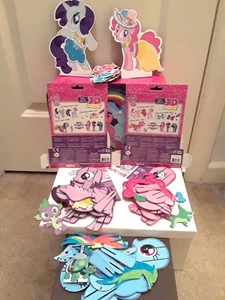 My Little Pony 3D Puzzle Ponies Set Of 3 By Hasbr & Set of 2 Magnetic Dress Pony - Picture 1 of 13