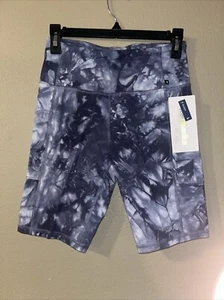 Marika Women's Bambie High Rise Bermuda 9” Short, Marble Black, Medium, Pockets - Picture 1 of 3