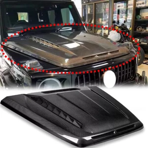 CARBON fiber Engine Bonnet Hood Cover Fit For W463 W464 G550 500 G63 2019+ MB - Picture 1 of 13