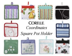 Corelle Coordinates 8" SQUARE Kitchen POT HOLDER w/Pocket *PICK Your PATTERN New - Picture 1 of 9