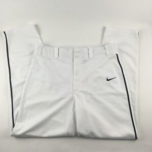 Nike Men's Baseball Pants White Snap Closure Medium