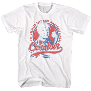 T-Shirt Powertown The Crusher Made Milwaukee berühmter WWE Wrestling Champ Herren - Bild 1 von 5
