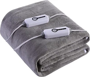Electric Heated Mattress Pad Queen Size 60"x80" Dual Control 4 Heating Levels - Picture 1 of 7