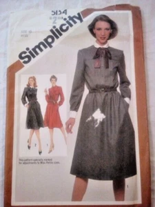 Simplicity #5134 80's business Dress Sewing Pattern Size 10 - New uncut 1981 - Picture 1 of 8