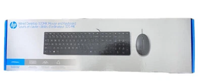 HP Wired 320MK Combo Mouse and Keyboard New - Image 1 of 3