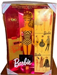 Barbie Original 1959 35th Anniversary Collector Doll & Accessories-Damaged Box - Picture 1 of 7