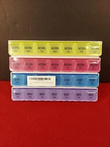 Apex 7 Day MediPlanner Weekly Daily Pill Organizer NEW SEALED - Picture 1 of 8