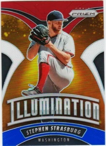 STEPHEN STRASBURG 2020 PANINI PRIZM ILLUMINATION RED WHITE & BLUE REFRACTOR #I-1 - Picture 1 of 1