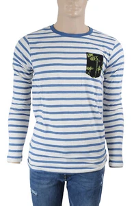 Tom Tailor Herren Langarmshirt 023 Longsleeve Gr. M grau/blau gestreift langarm - Bild 1 von 7