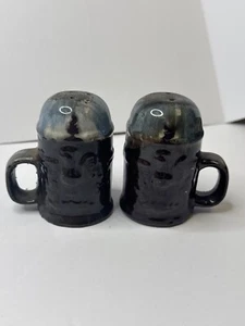 Shaker sale e pepe smaltato a goccia vintage con manici ceramica Korea SP10 - Foto 1 di 8