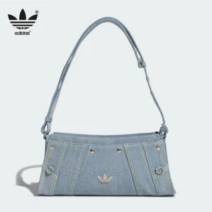 NEW adidas Originals Denim Shoulder Bag Light Blue JL7666 - Picture 1 of 7