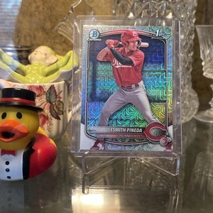 2025 Bowman Chrome MOJO REFRACTOR #BCP-37 Esmith Pineda 1st Bowman Reds - Picture 1 of 2