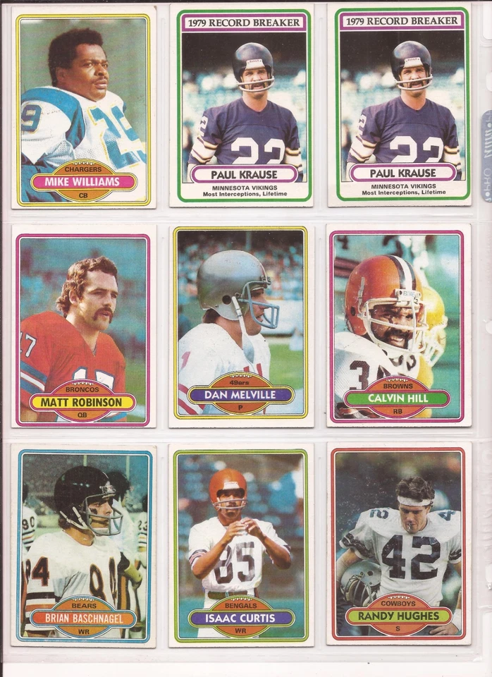 1980 TOPPS FOOTBALL CARDS - $2.00 EACH - YOU PICK - DISCOUNTS - FREE SHIPPING - Image 1 of 1