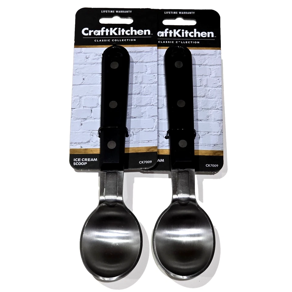 Paquete de 2 cucharas de helado de cocina artesanal colección clásica CK7009 aptas para lavavajillas Foto 1 de 1