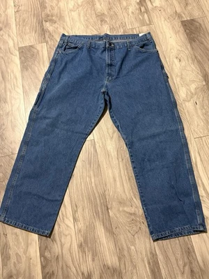 Dickies Men's Carpenter Jeans Size 42x30 Relaxed Fit Dark Wash - Image 1 of 4
