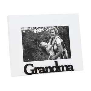 White Wood Sentiments Grandma Picture Frame, 4x6 inch, Photo Gift for Grandmo... - Picture 1 of 4
