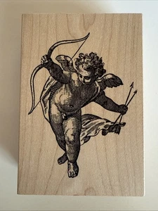 Judikins ~ CUPID ~ Wood Mounted Rubber Stamp - Picture 1 of 3