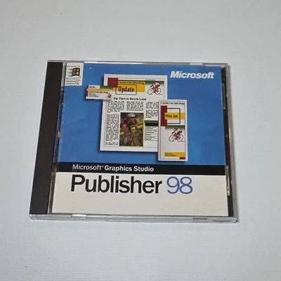 Microsoft Publisher 98 PC Software CD Version With Key - Image 1 of 2