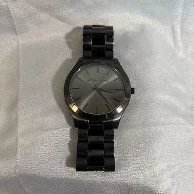 Michael Kors MK8507 Slim Runway 44mm Black Stainless Steel Analog Men's Watch - Image 1 of 4