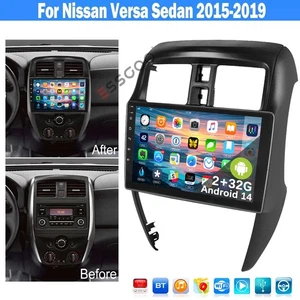 For Nissan Versa Sedan 2015-2019 Apple Carplay Android Car Stereo GPS Navi Radio - Picture 1 of 13