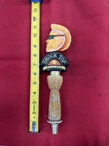 Shock Top orange belgisches weißes Weizen Ale Bier Bar Fass Zapfhahn Griff Männerhöhle - Bild 1 von 5