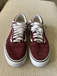VANS off the Wall Shoes Mens 9.5 Womens 11 Ol School Retro Red White - Picture 1 of 7