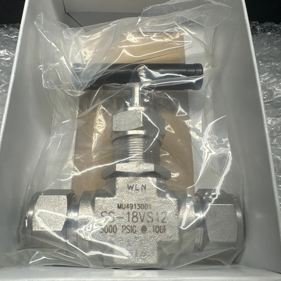 "Válvula de aguja de capó integral de acero inoxidable Swagelok SS-18VS12 3/4"" tubo vástago VEE" Foto 1 de 1