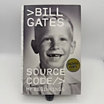 Bill Gates Source Code My Beginnings BookSigned Autographed Hardcover Free Ship! - Image 1 of 3