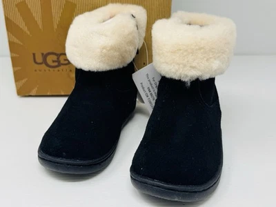 UGG Australia Jorie 1001511 T Black Suede 100% Original Brand New Toddler Sz 8 - Image 1 of 4