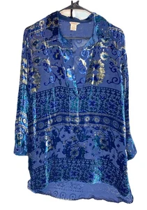 Sundance Midnight Hue Tunic top Size Small - Picture 1 of 12