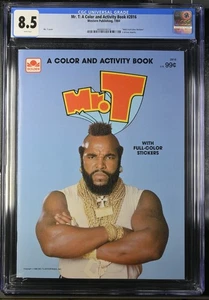 CGC 8.5 Western Publishing MR T Color & Activity Book A TEAM iconic 80s wwf POP1 - Picture 1 of 2