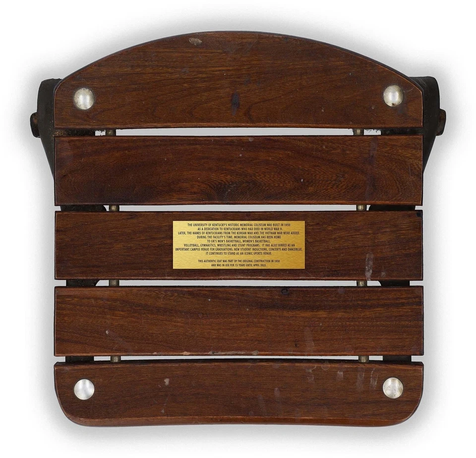 Asiento Kentucky Wildcats Memorial Coliseum Stadium con placa sublimada Foto 1 de 1