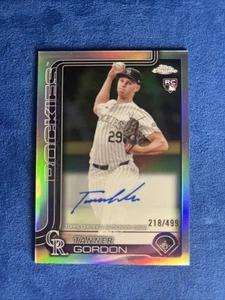 2025 Topps Chrome Rookie Autografi Tanner Gordon #RA-TG Rifrattore /499 (AU, RC) - Foto 1 di 2