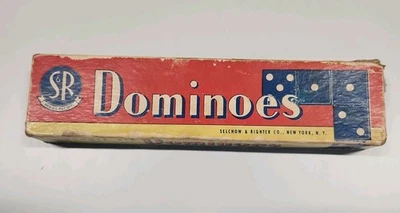 Vintage Selchow & Righter Dominoes Set - Classic Board Game - Image 1 of 4