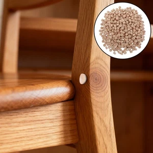  500 Stück Schraublochdübel Schrankabdeckungen Zierdübel Bücherregal - Bild 1 von 12