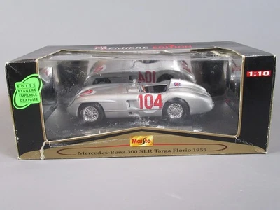 D61 Maisto 36613 Mercedes 300 SLR #104 Targa Florio 1955 1:18 In Scatola - Immagine 1 di 4