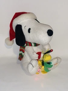 Musical-Light Up Weihnachten SNOOPY & WOODSTOCK Plüsch 8 Zoll Gemmy PEANUTS - Bild 1 von 18