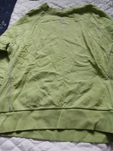Mens Asos Design Lime Green Daysocial Longsleave Jumper Size M - Picture 1 of 7