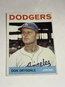 1964 TOPPS DON DRYSDALE 120 BASEBALL LOS ANGELES DODGERS - Picture 1 of 3
