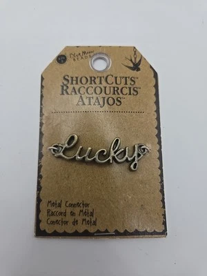 Blue Moon Beads Metal Connectors Charm  2015 Craft cross jewelry "Lucky" - Image 1 of 2