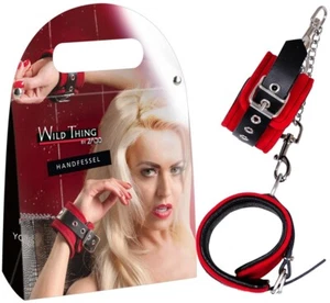 Bondage Fesseln BDSM Erotik bequeme Handfesseln mit Metallbeschlägen Sextoys - Bild 1 von 7