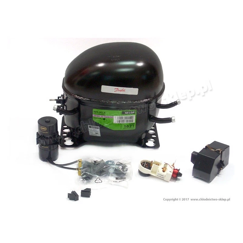 115V refrigeration compressor Danfoss Secop NF5.5CLX with HST 105F1621 - Image 1 of 1