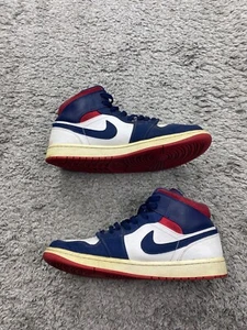 Nike Air Jordan 1 Mid SE USA Olympic White Navy Blue Red 852542-104 Men 10.5 - Picture 1 of 8