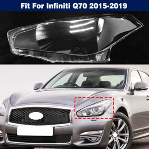1Pcs Left Headlight Headlamp Clear Lens Cover Shell For Infiniti Q70 2015-2019 - Picture 1 of 7
