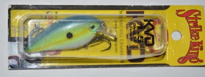 Strike King KVD 1.5 Bajo Silent Crankbait 2 1/4" Chartreuse Sexy Shad Dives 3-5' Foto 1 de 2