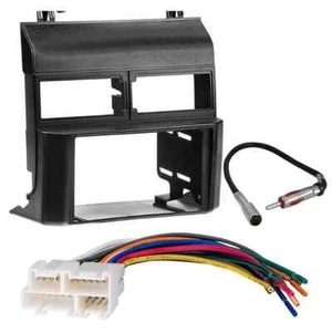 Kit de instalación estéreo de radio de coche doble Din, negro para camionetas Chevy GMC 1988-94 - Imagen 1 de 3