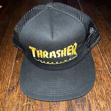 Thrasher Magazine Skateboard Cap Logo Mesh Foam Snap Back Trucker Baseball Hat